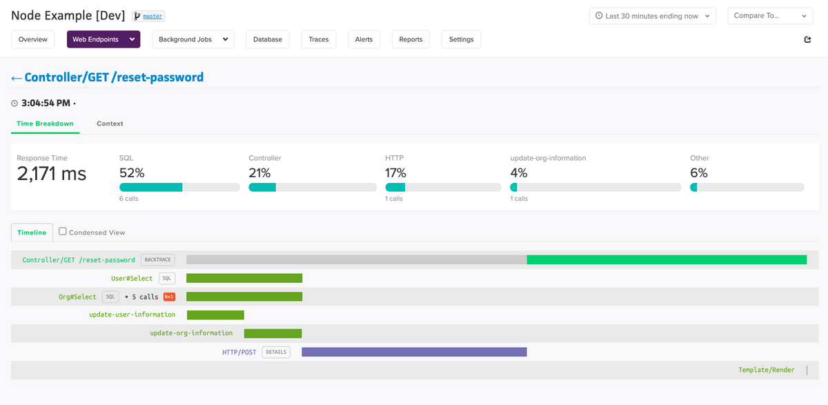 Endpoint Tracker Page